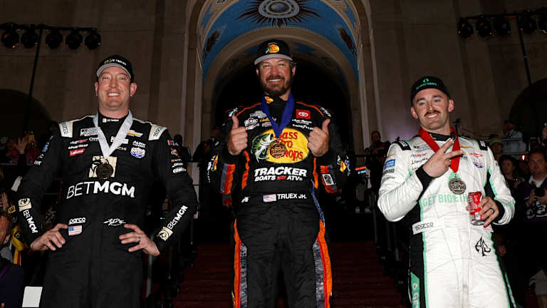 Martin Truex Jr. roars back to win Busch Light Clash, his first Cup victory since 2021
